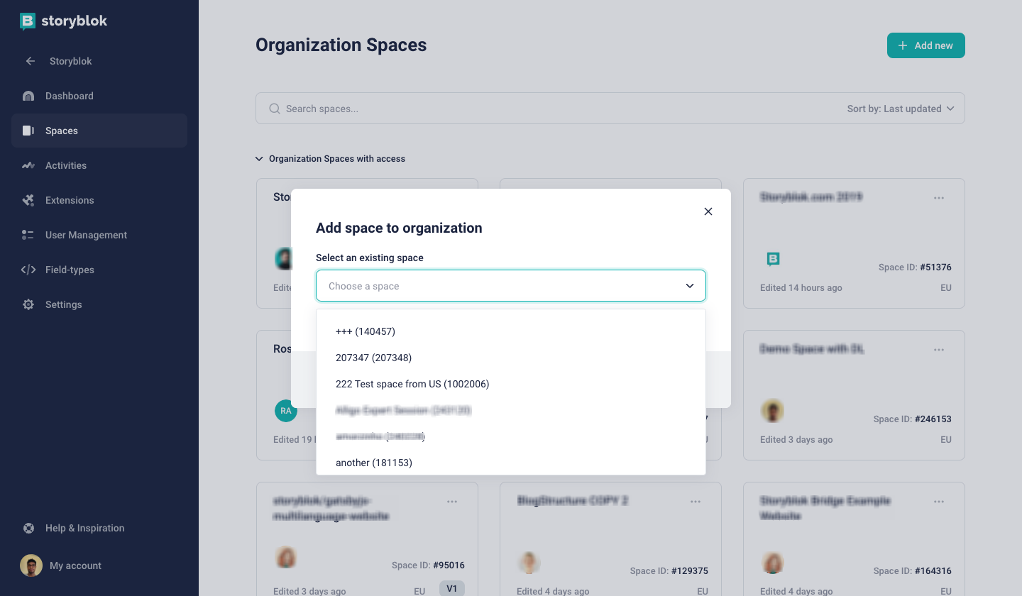 Organization settings