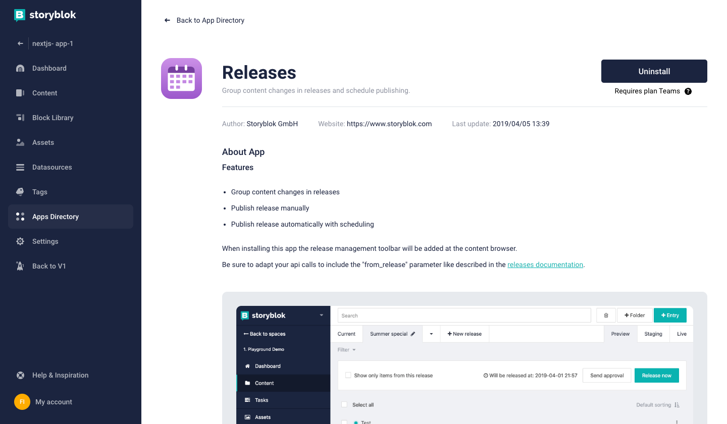 Storyblok releases app