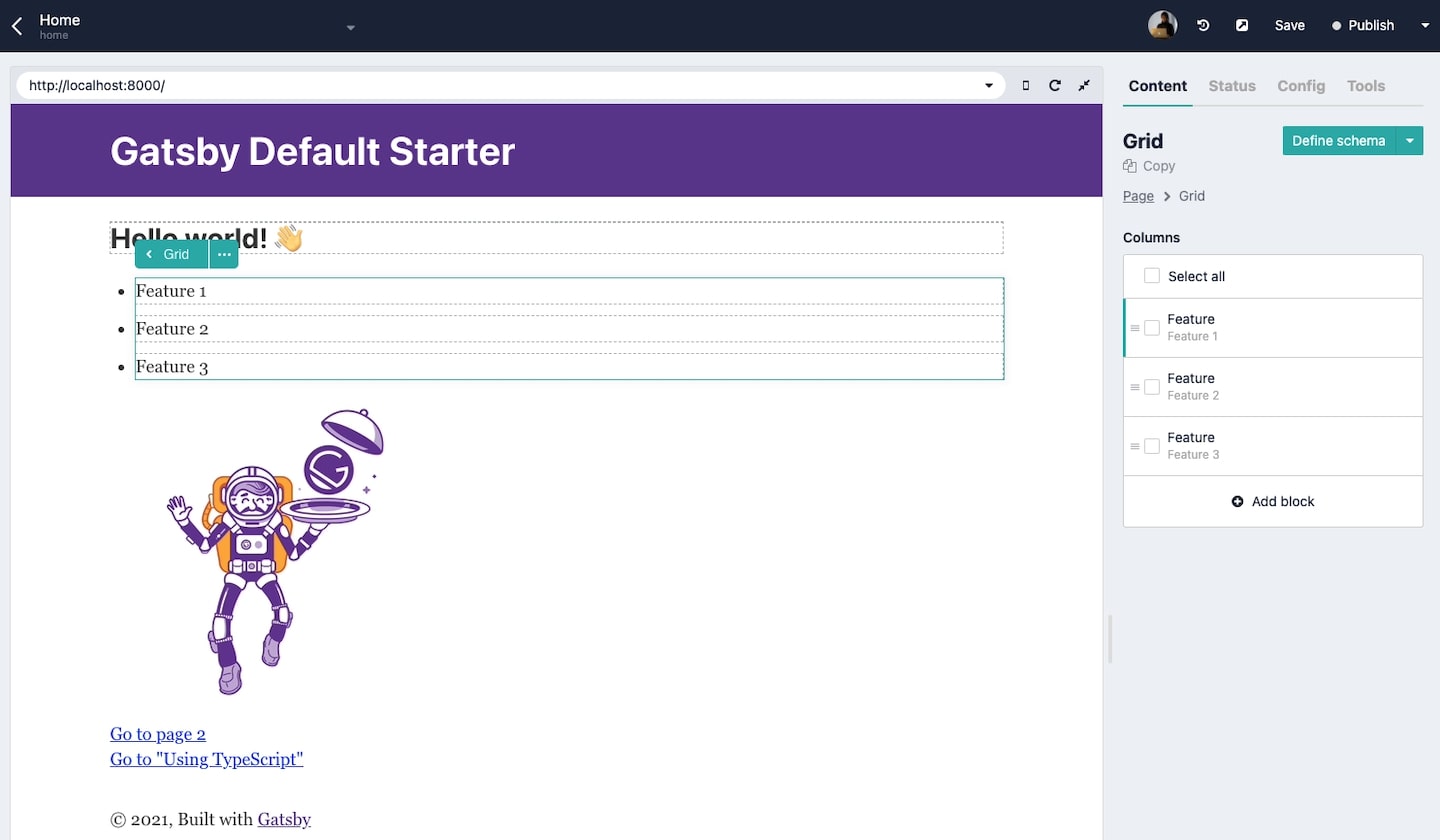 Add Grid and Feature