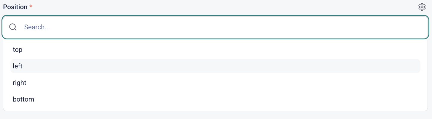 Onboarding tour position option