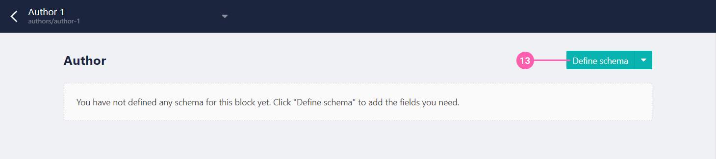 Define Author Schema