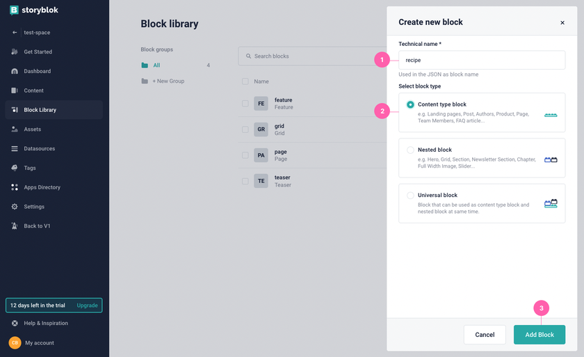 Storyblok editing capabilities