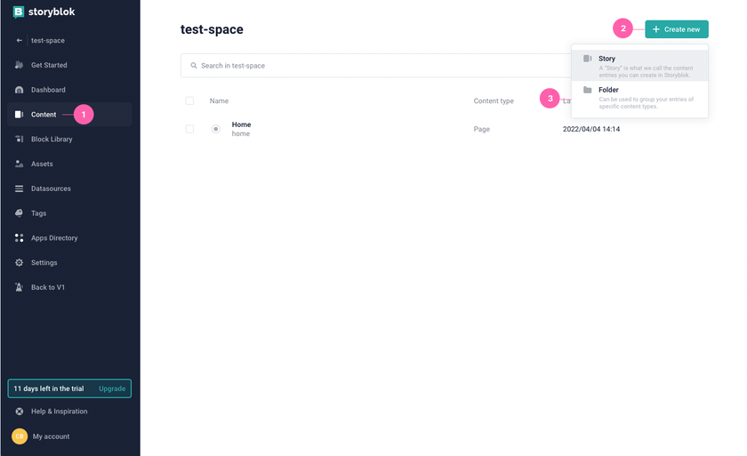 Storyblok editing capabilities