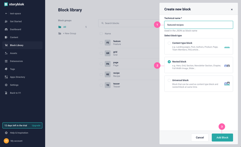 Storyblok editing capabilities
