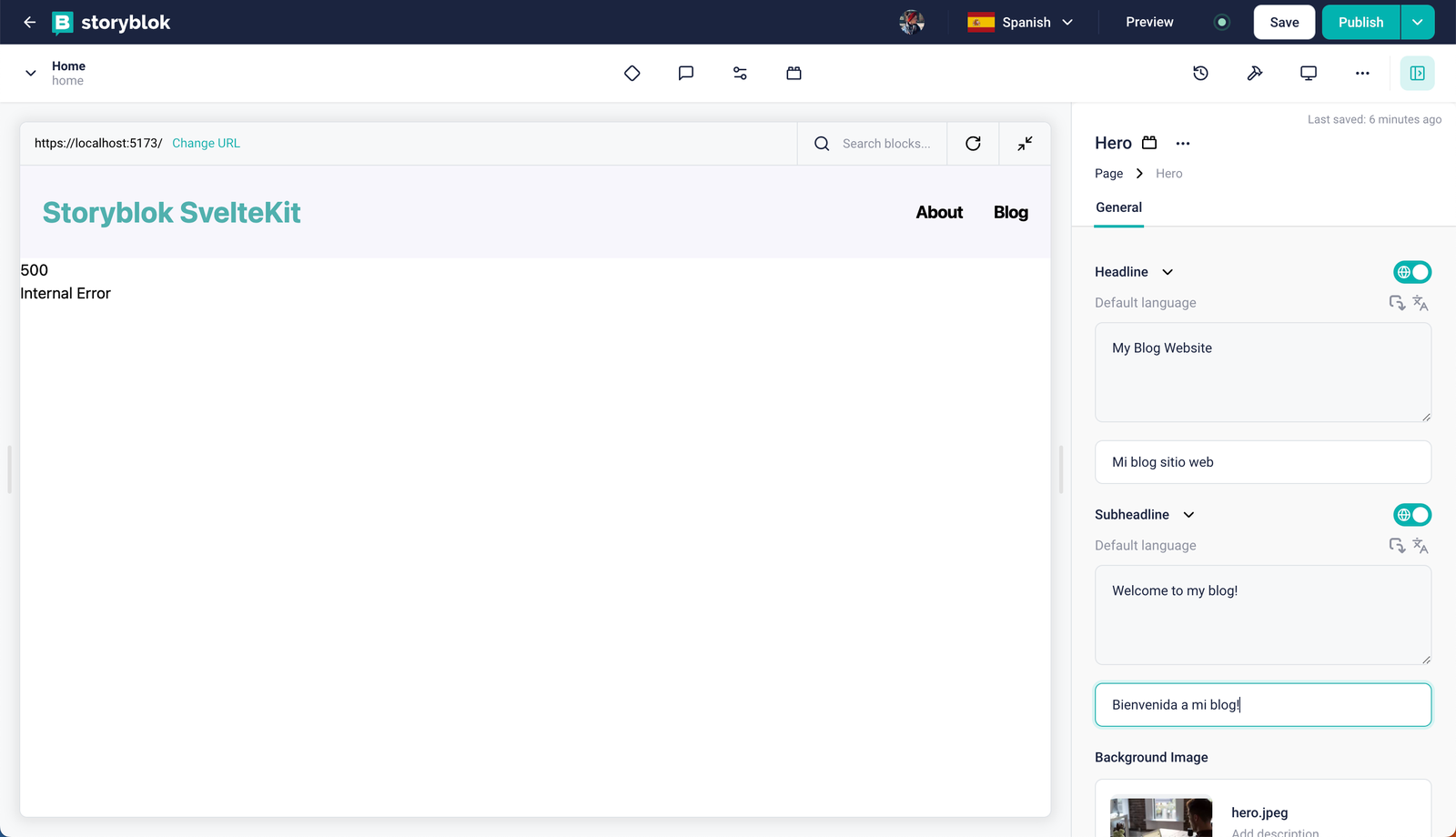 Features when field translation is enabled per field