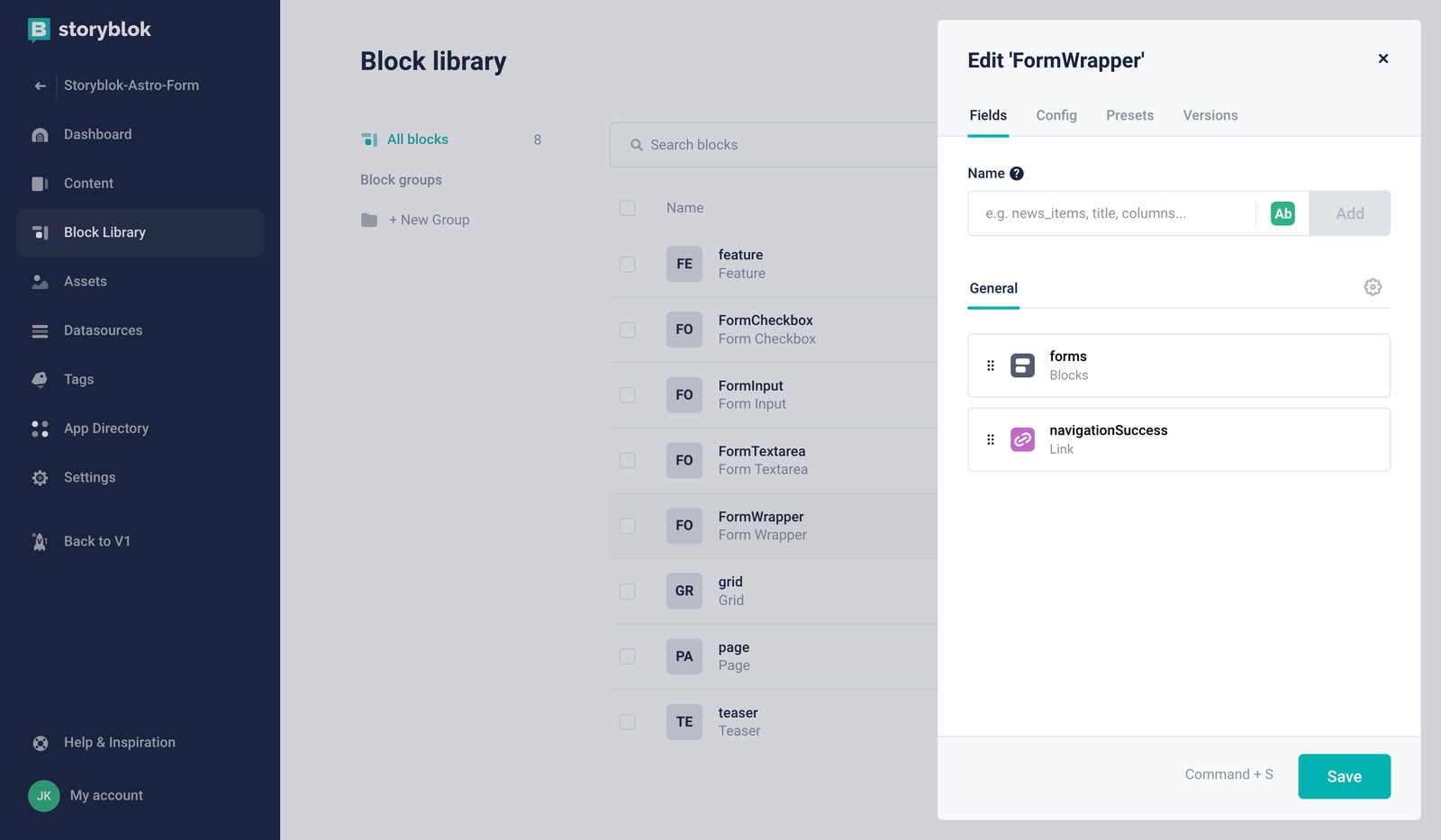 FormWrapper component