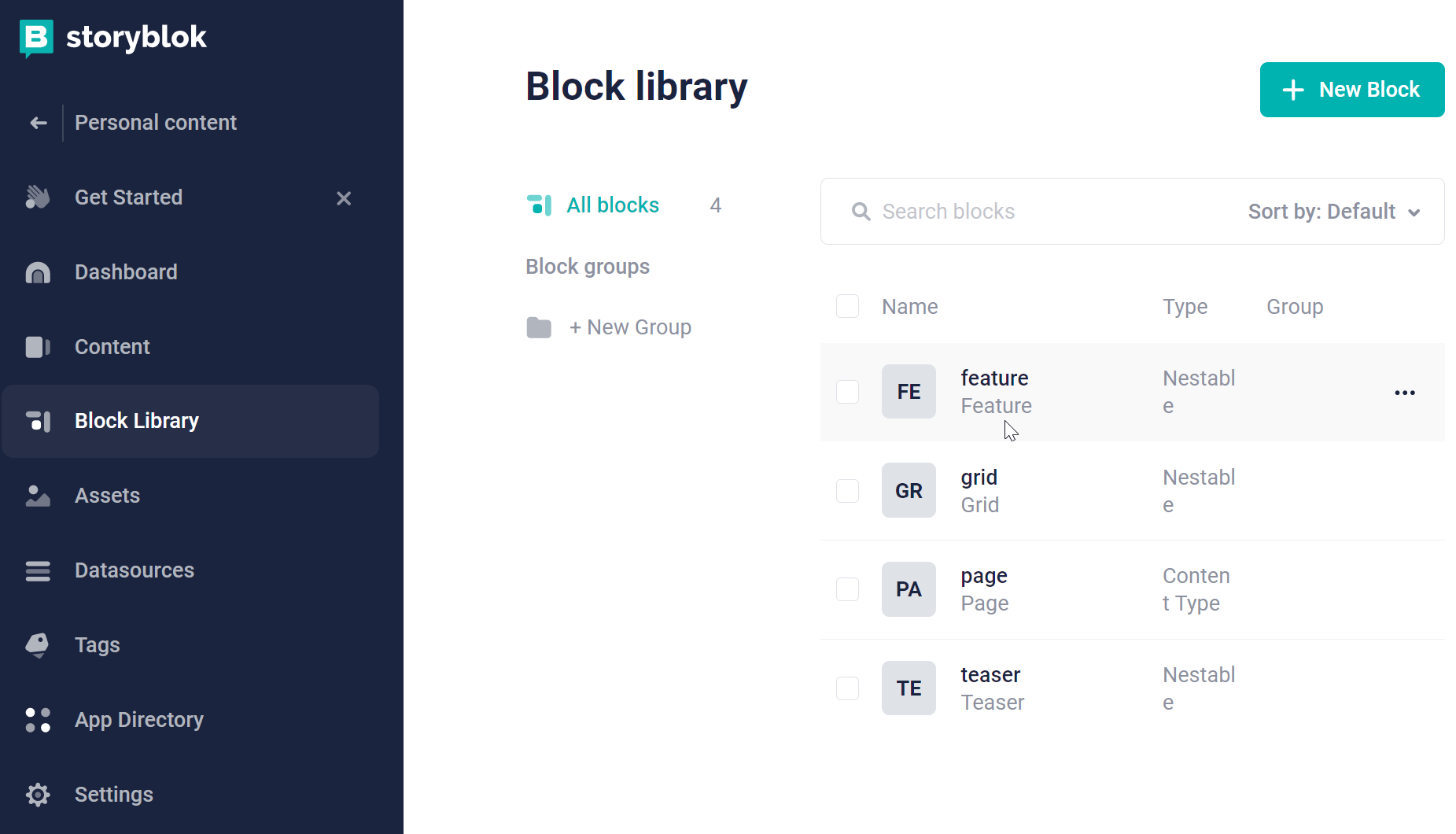 Storyblok library