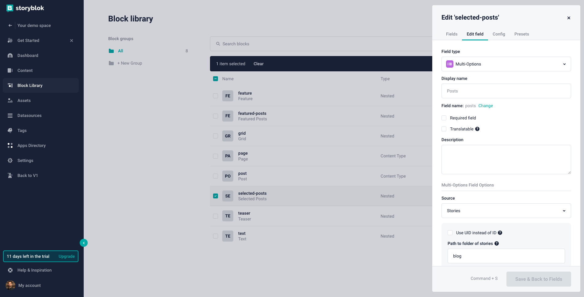 "selected-posts" component