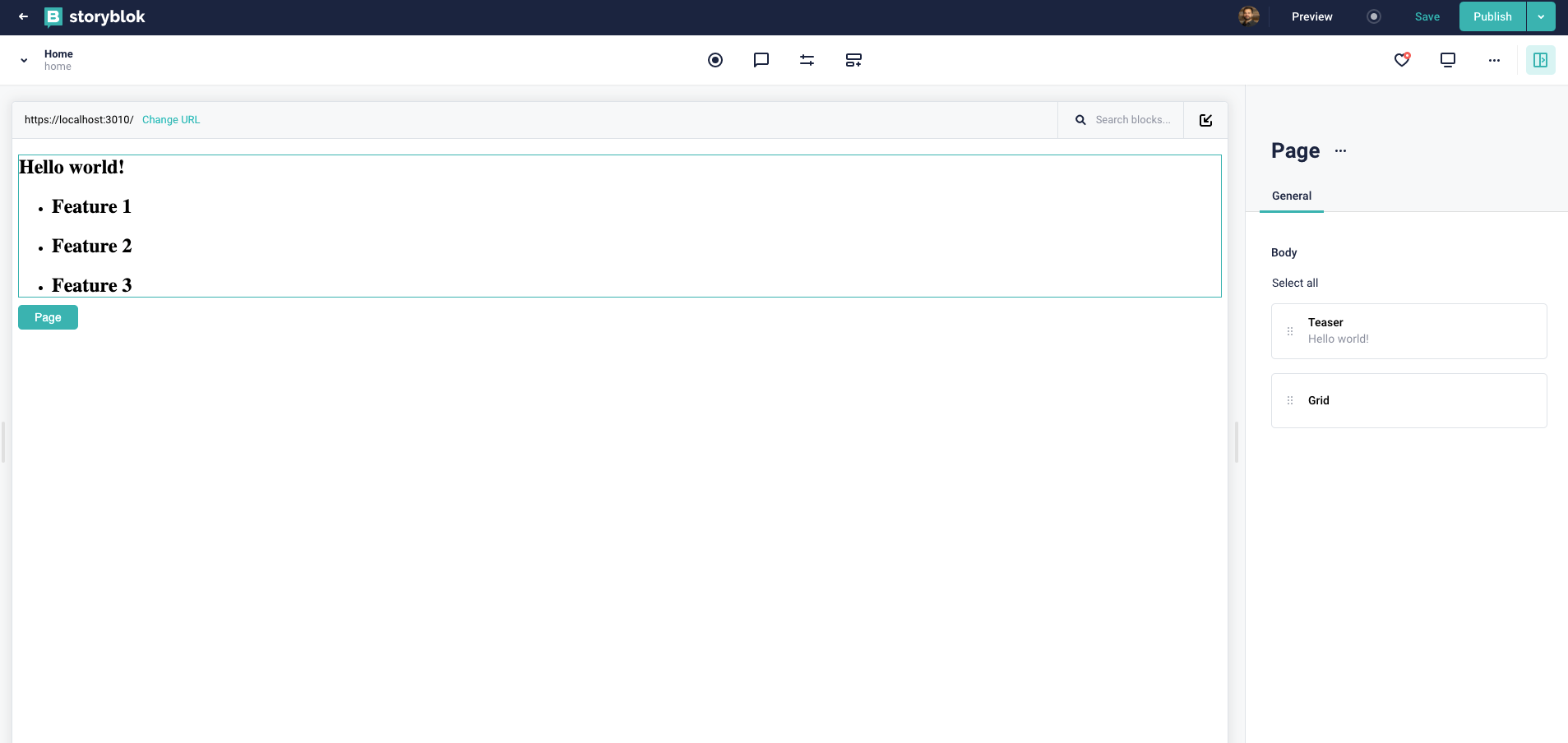 Storyblok real-time Visual Editor