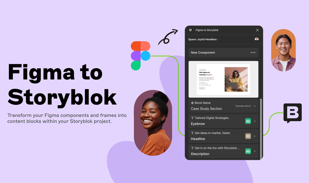 Figma Work Front Integration Examples Figma integration | Storyblok Changelog