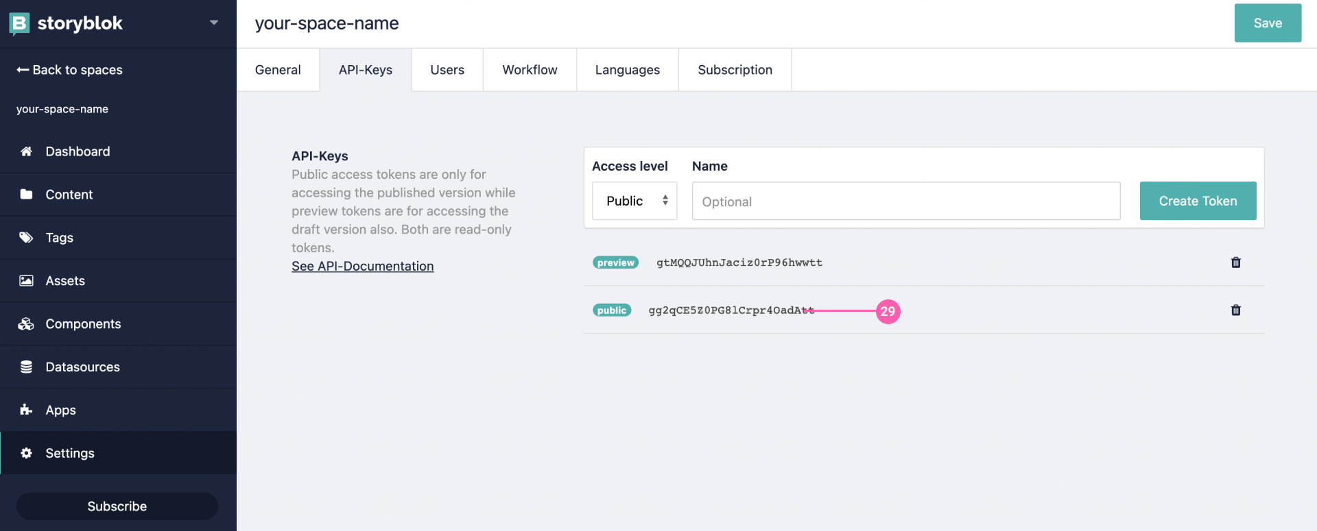 Get Public Token