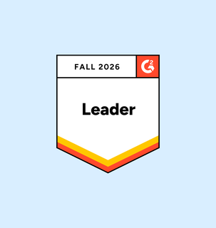 G2 Leader badge for Fall 2026 with a red and orange shield design.