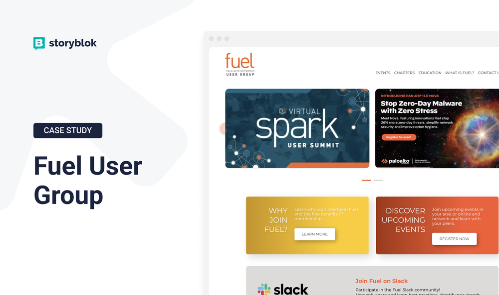 Palo Alto Networks' Fuel User Community Storyblok
