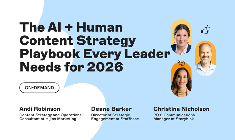 Thumbnail image used as cover for video recording. It includes the pictures of speakers and their names and roles, against a light-blue and white background.