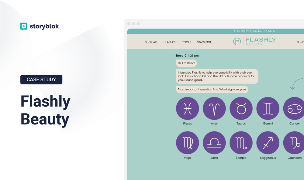 Flashly Beauty Case Study | Storyblok