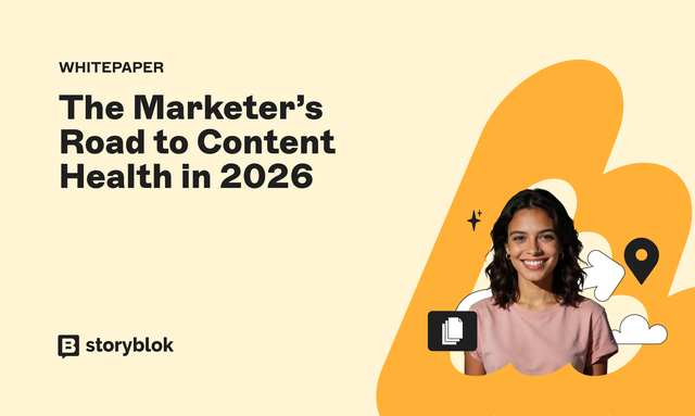 preview of the whitepaper about content health featuring a picture of a smiling woman