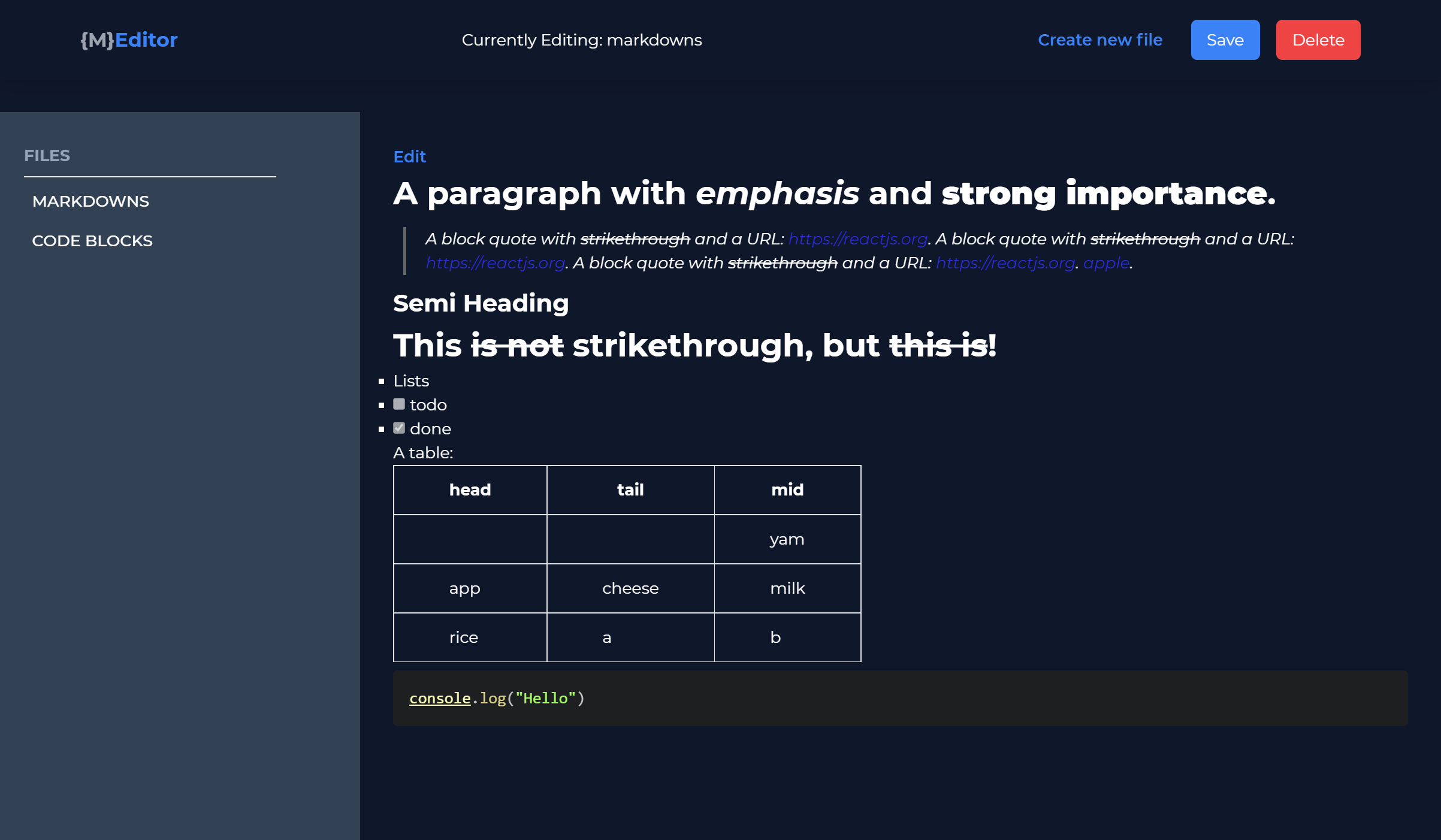 Storyblok markdown editor