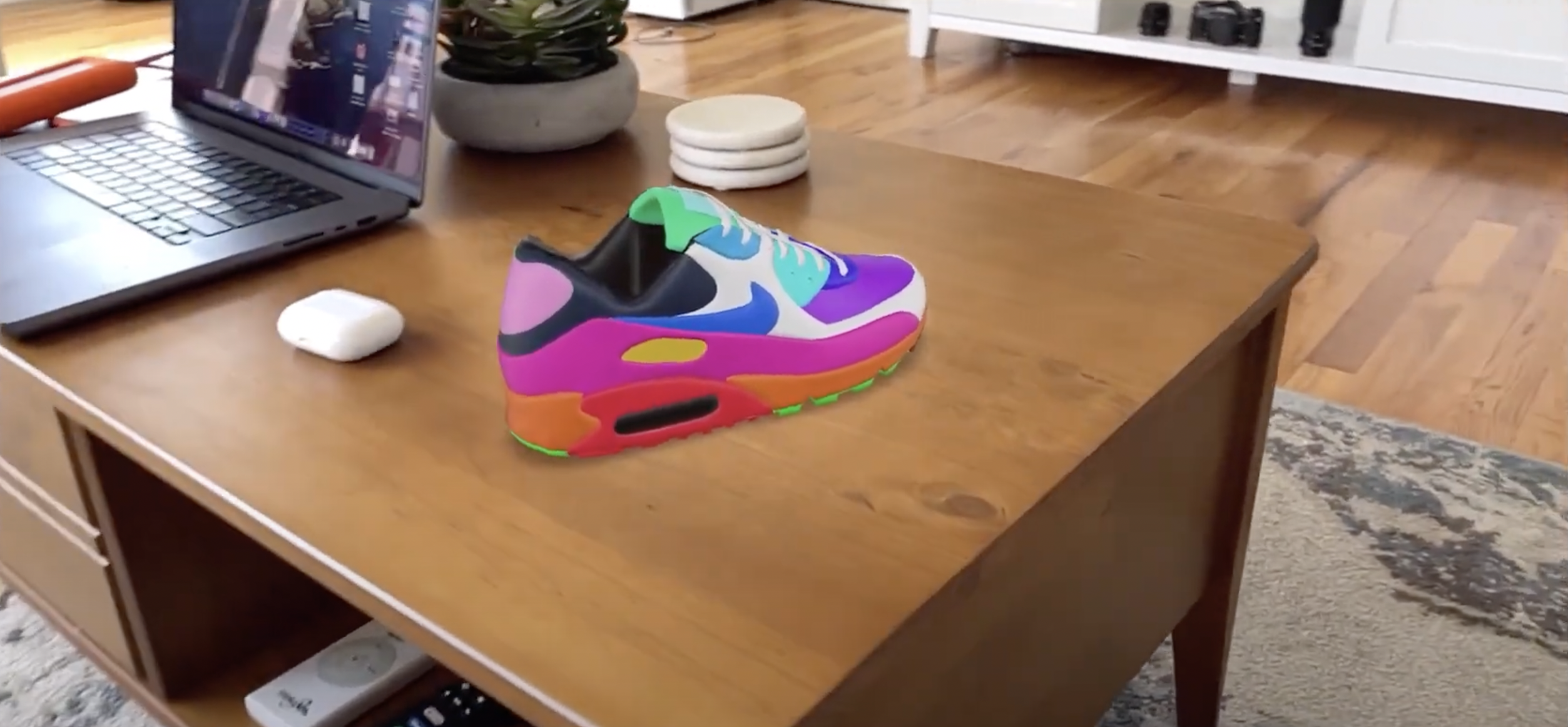 AR preview from the smartphone