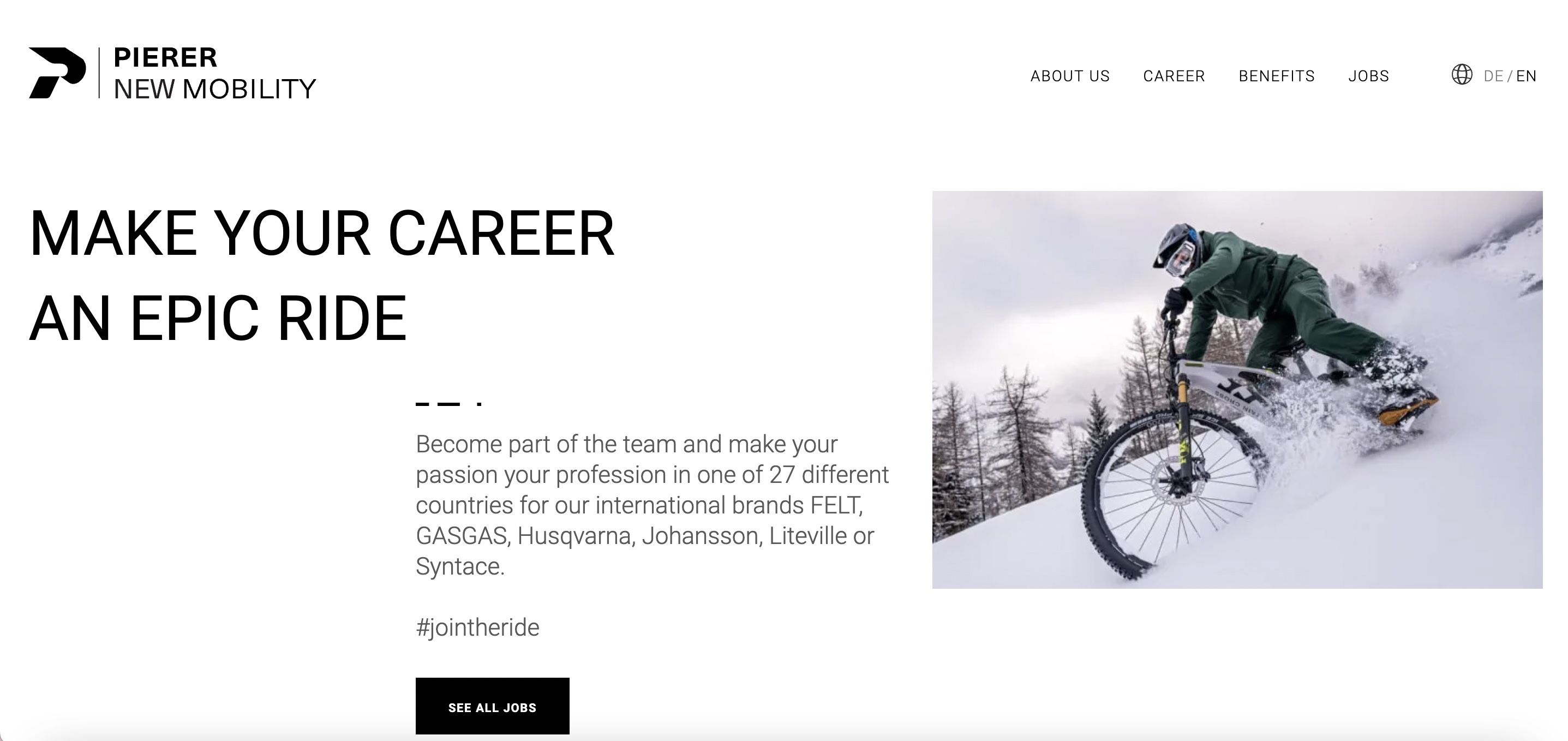PIERER New Mobility Career Screenshot