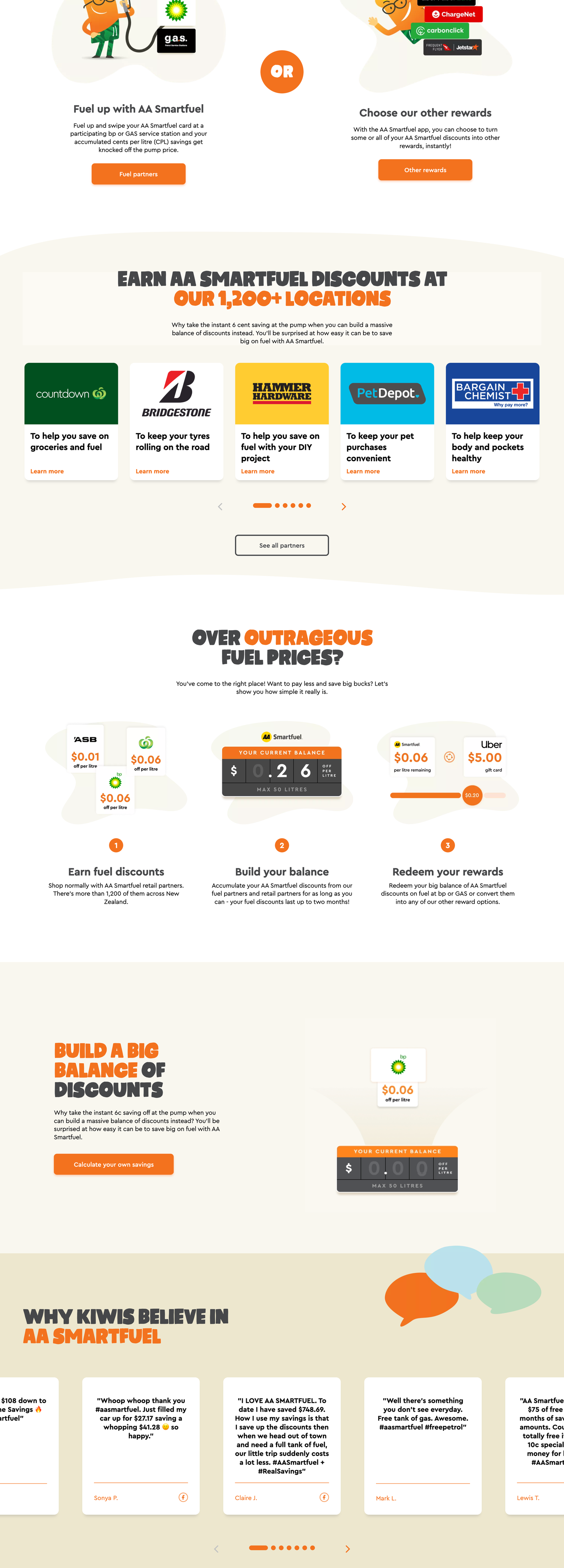 AA Smartfuel Website Screenshot