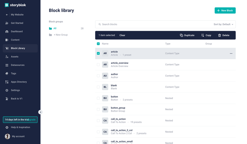 Block Library