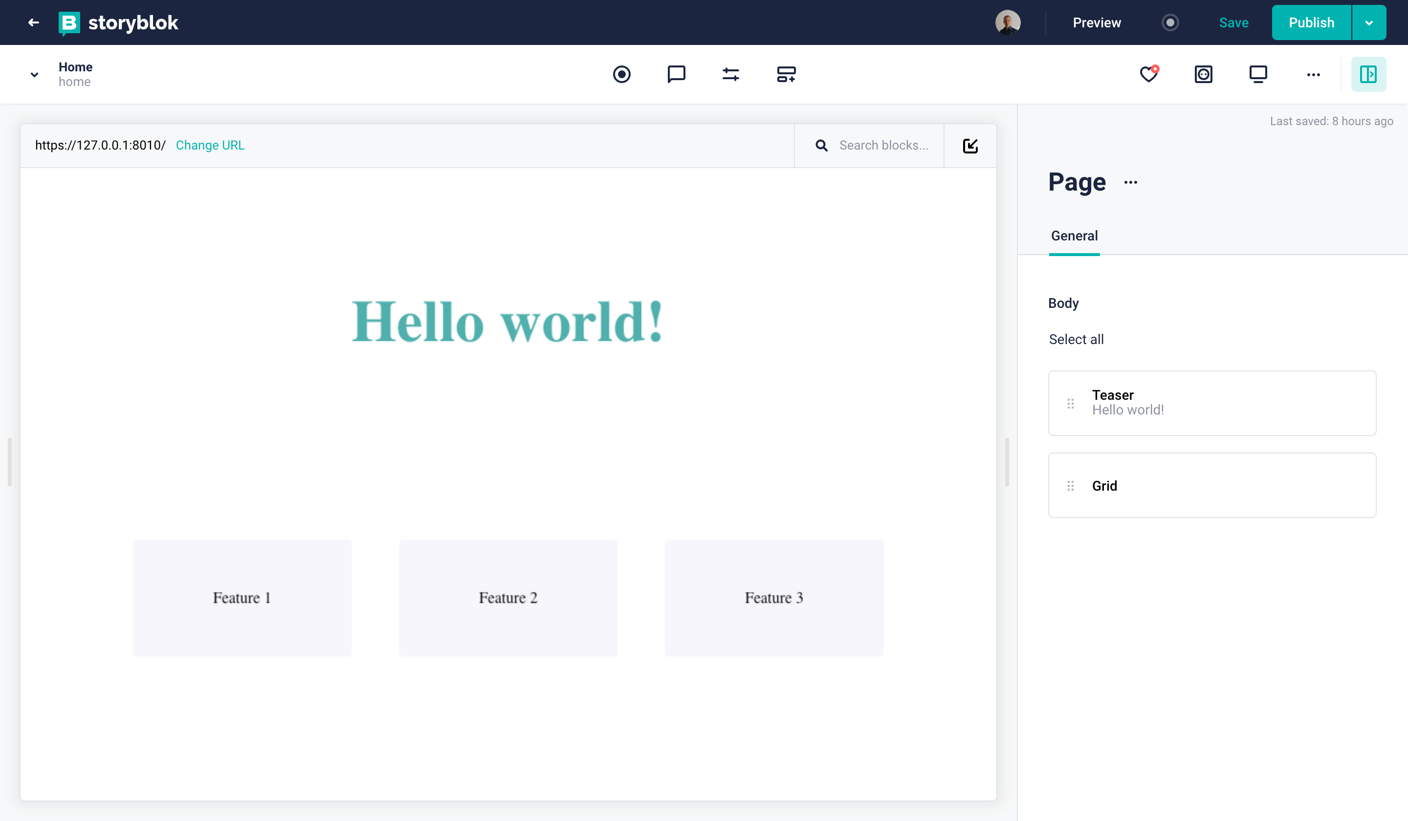 Laravel app integrated into the Storyblok Visual Editor