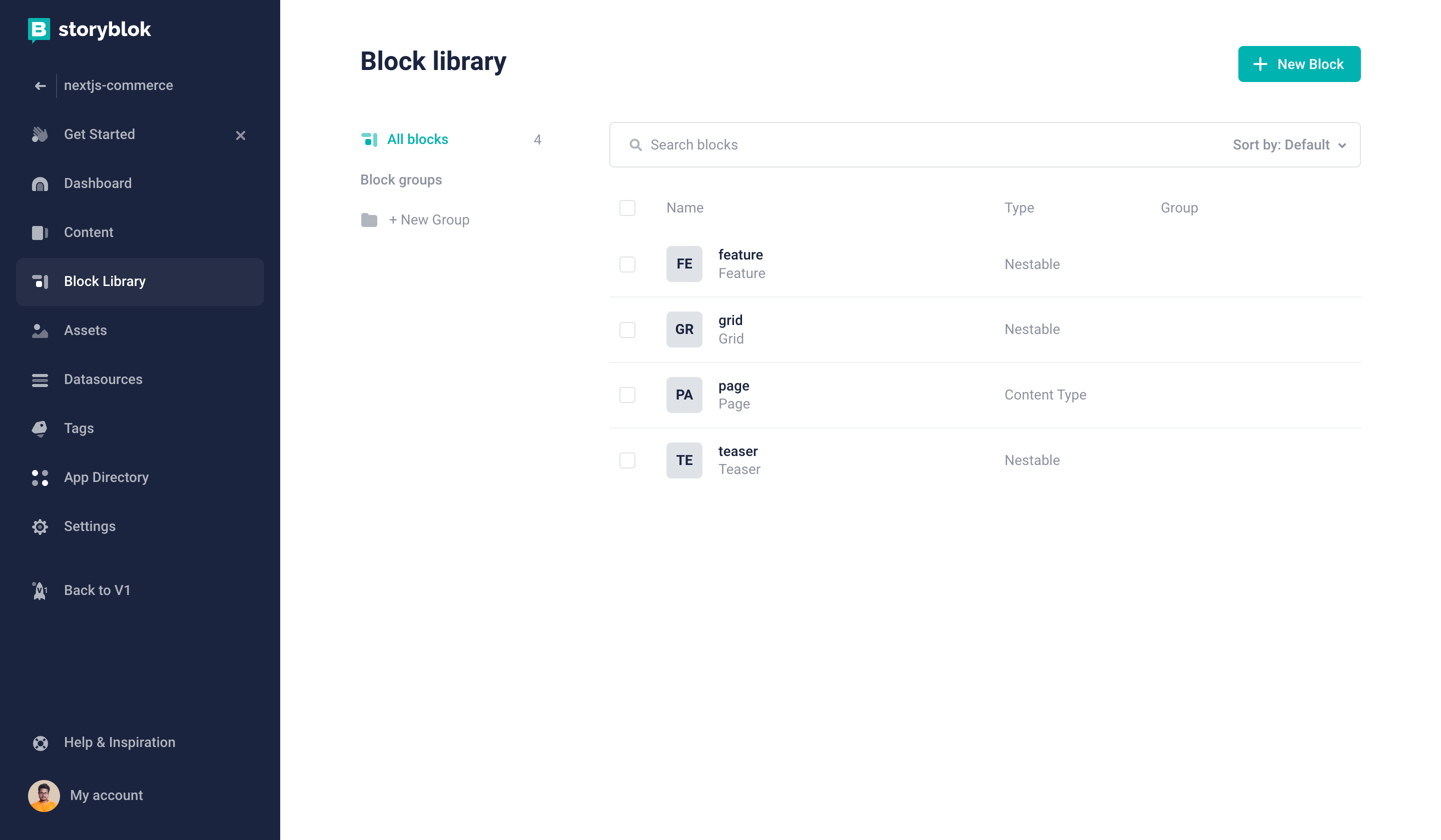 Storyblok Block Library