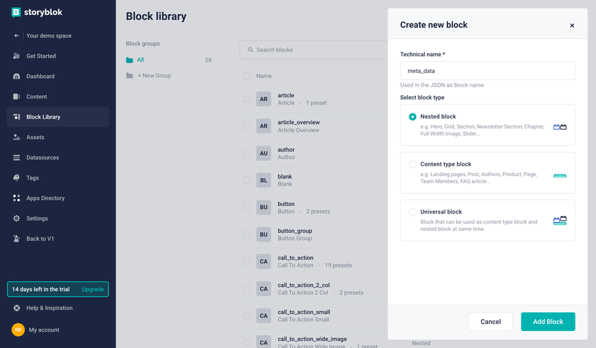 Creating a new component