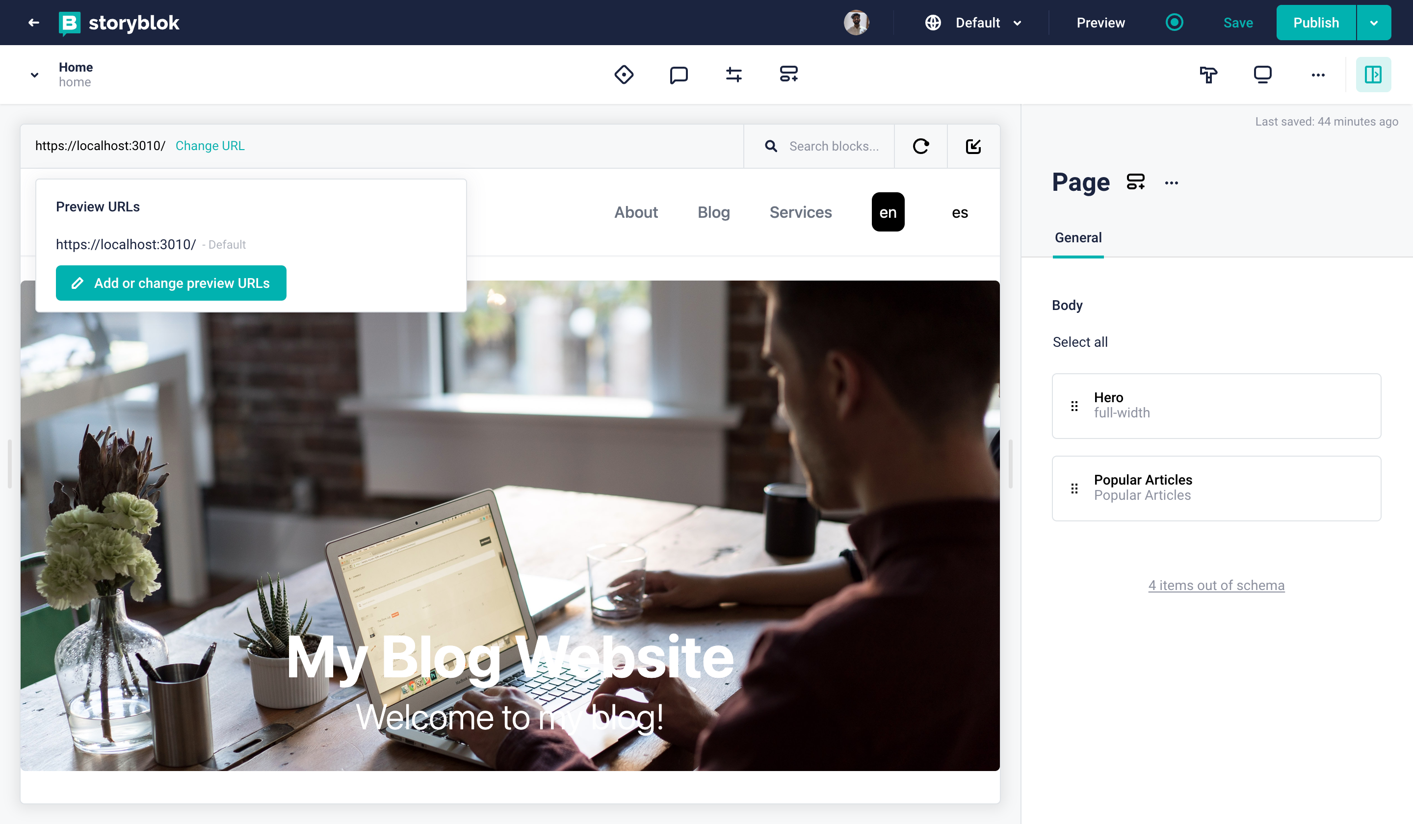 Add or change preview URLs