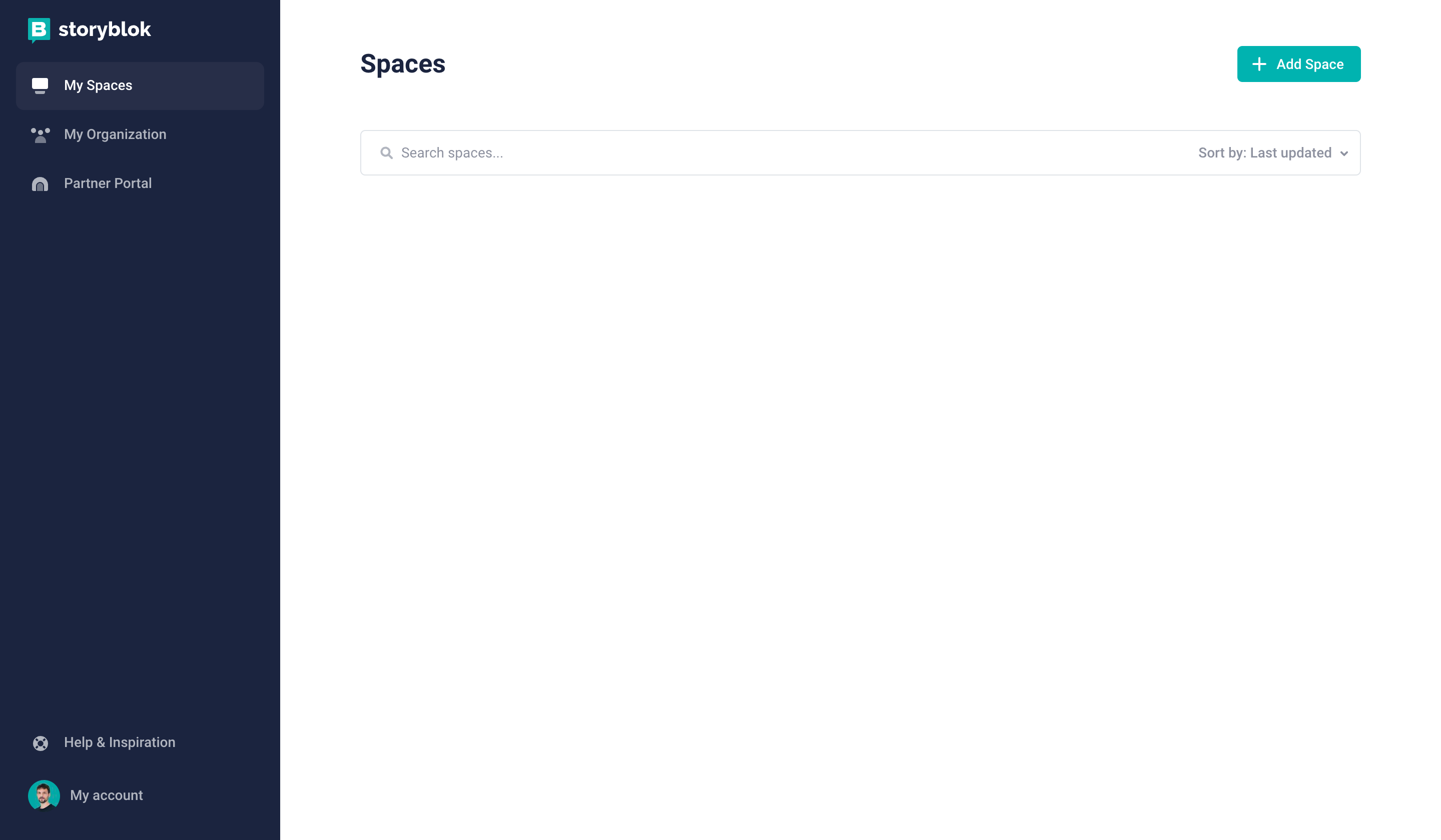 Creating a new space in Storyblok
