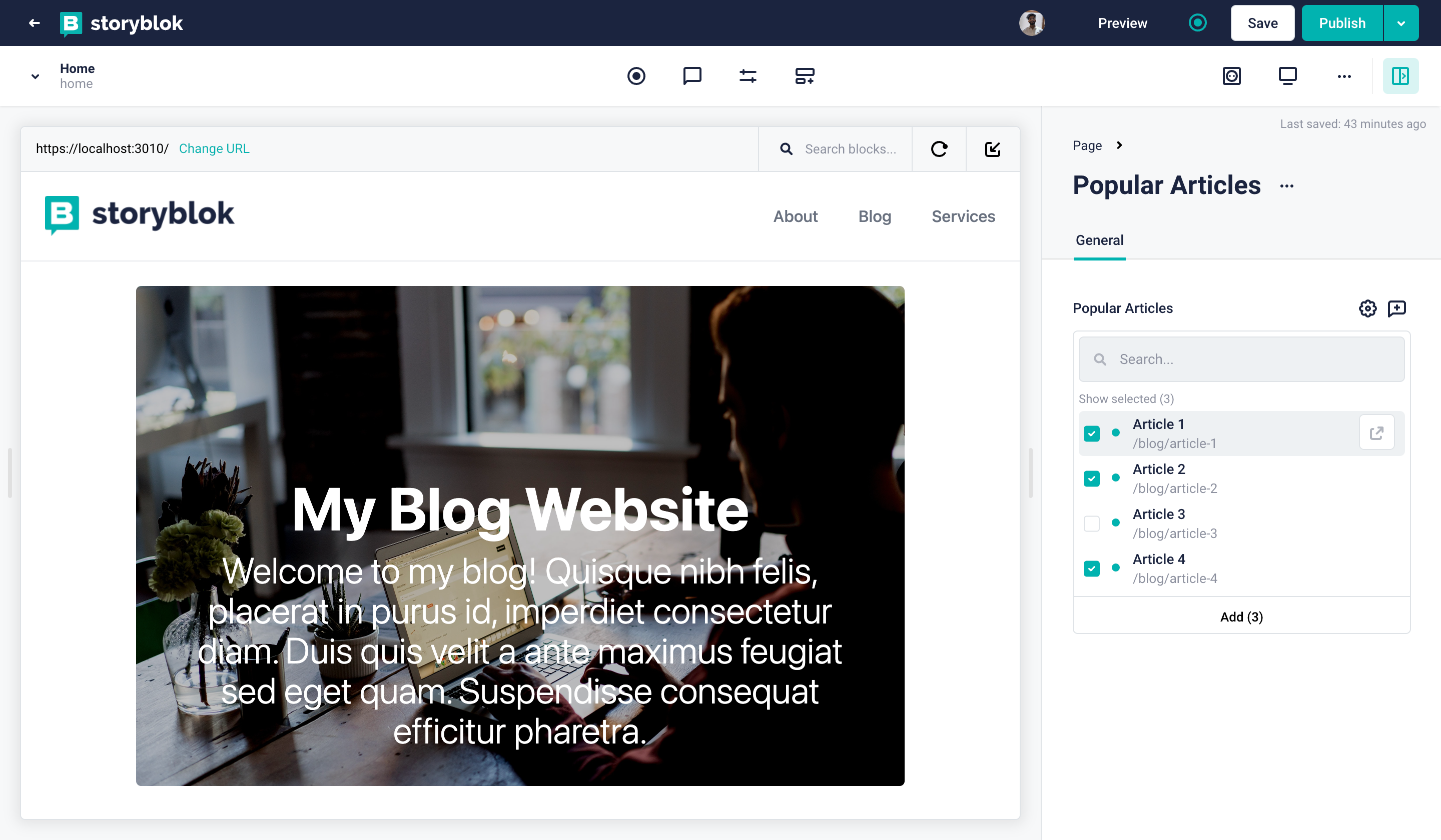 Popular Articles Selection