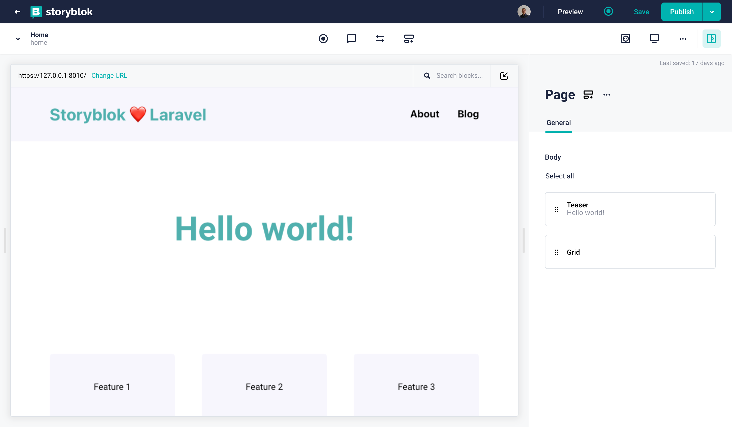 Your Laravel application renders the dynamic menu