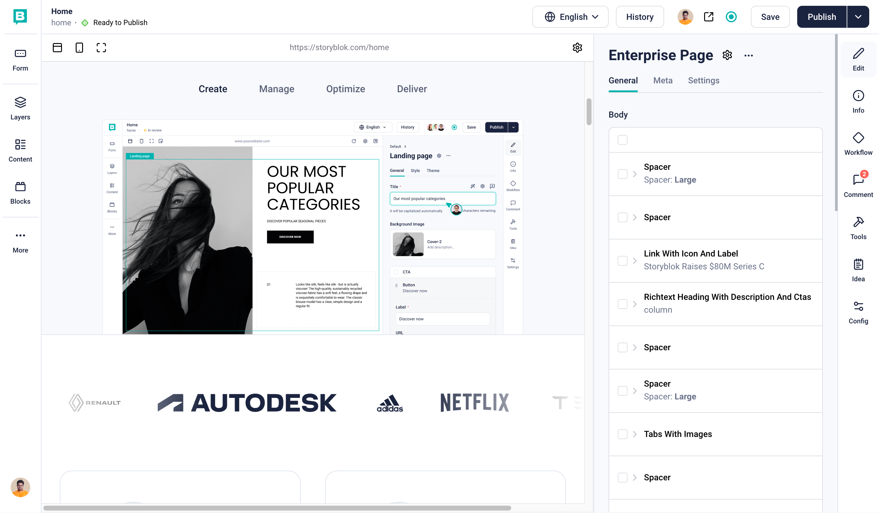 An image showing where you can access the version histories.