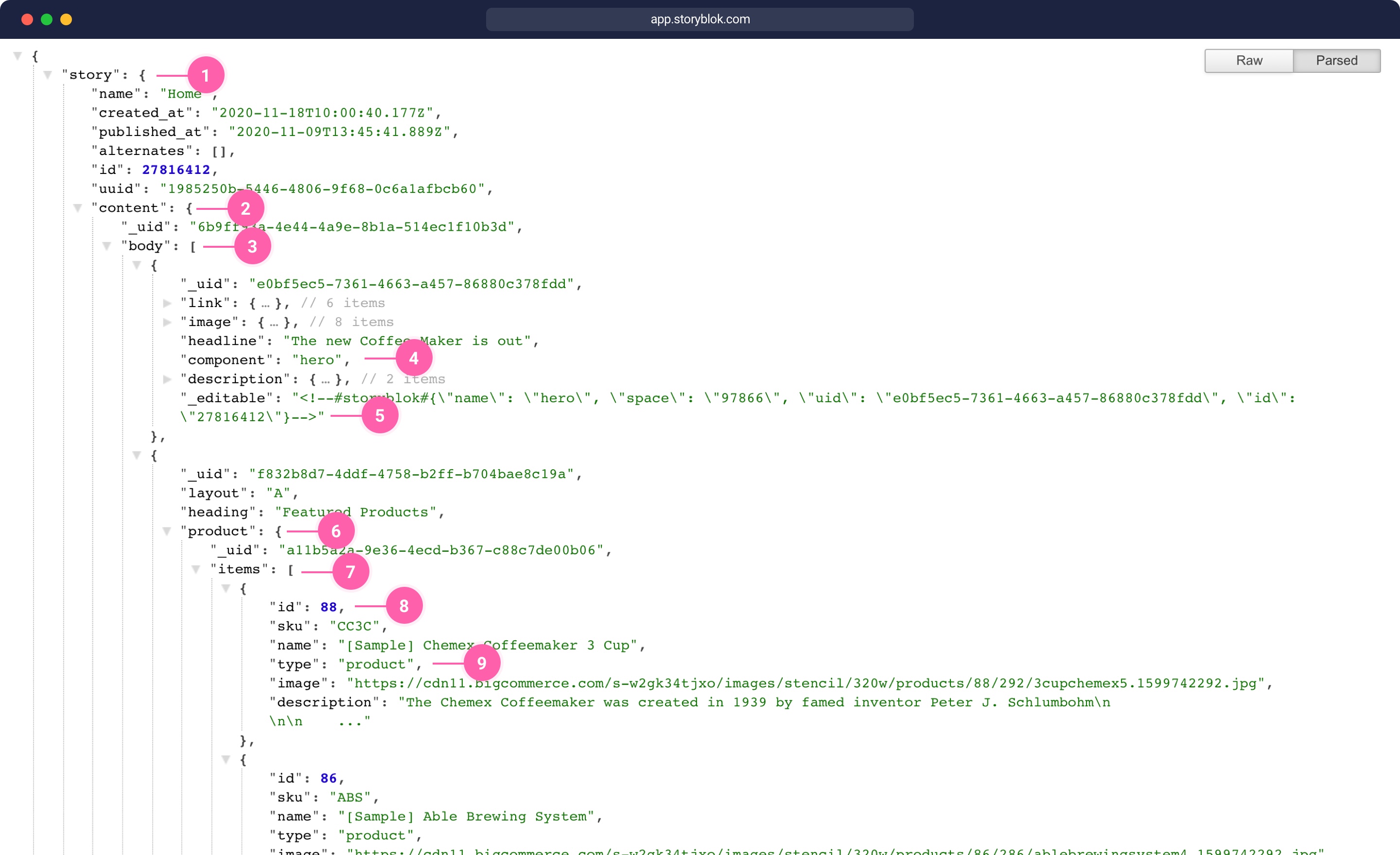Draft JSON