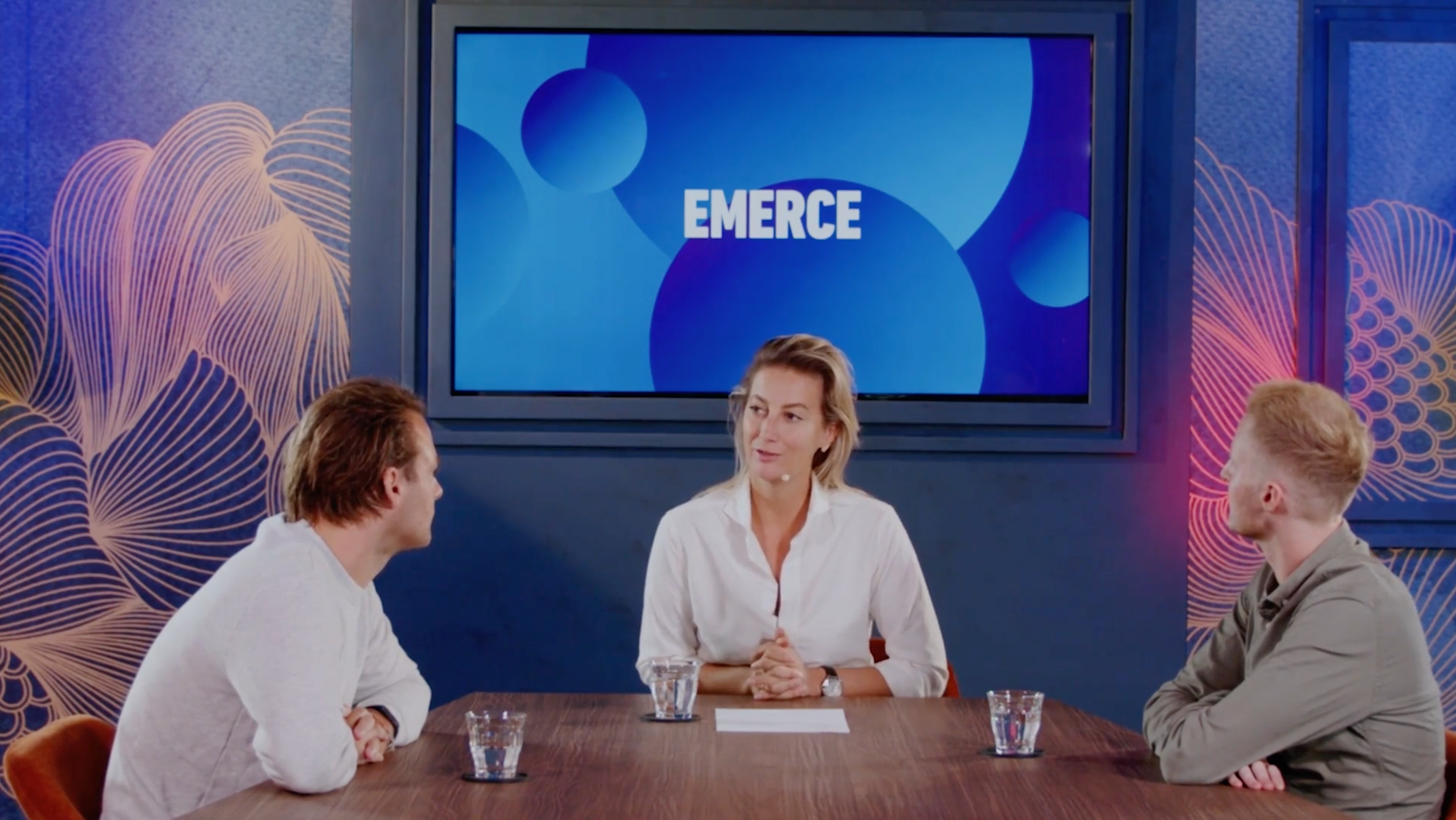 Emerce.TV interview panel - a host with two guests