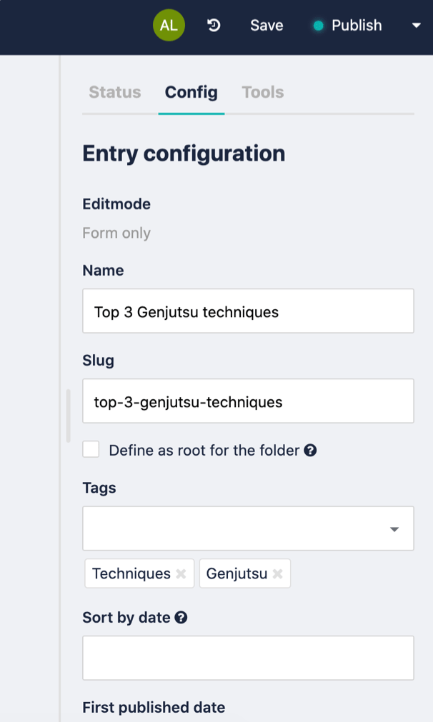 How to use tags on the article.