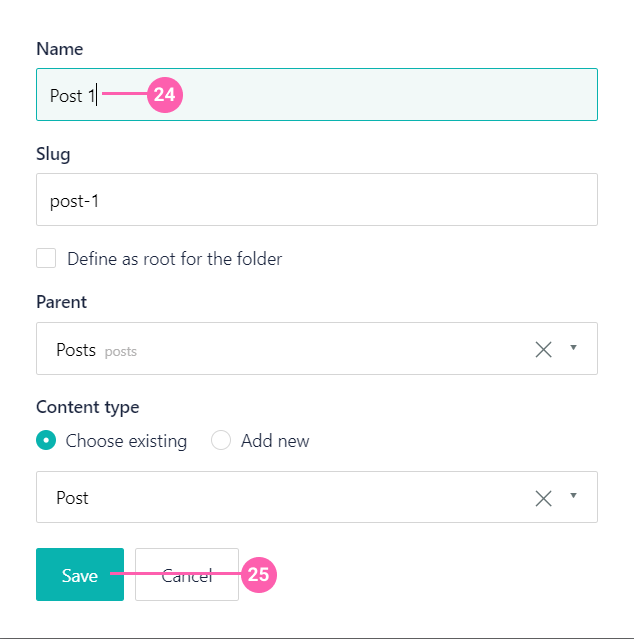 Create Post Entry
