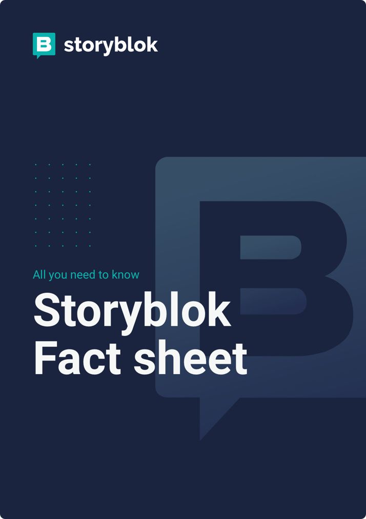 Storyblok Fact Sheet