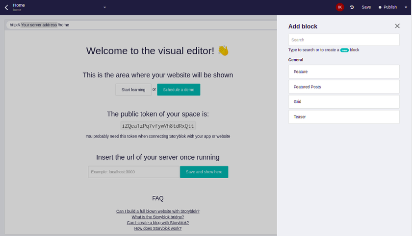 Adding featured posts to the content block