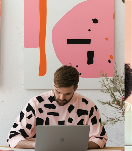 Man at laptop