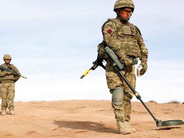 An EOD expert at work