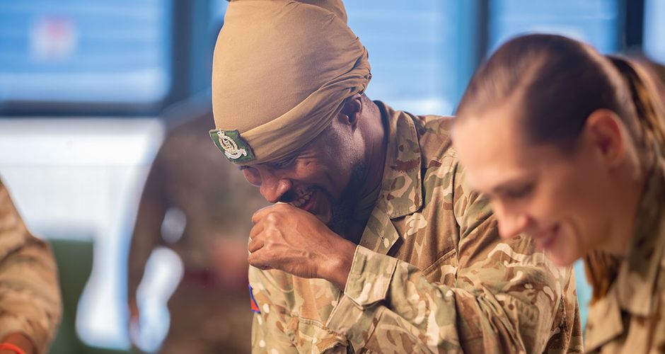 Rastafarian Soldier in his military uniform
