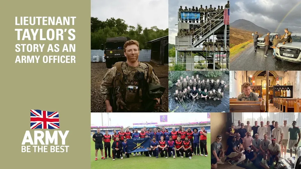 Thumbnail of screens from the video about life as an army officer