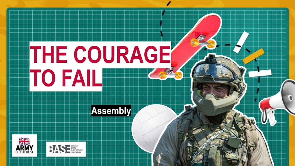 Courage to fail assembly poowerpoint imaga
