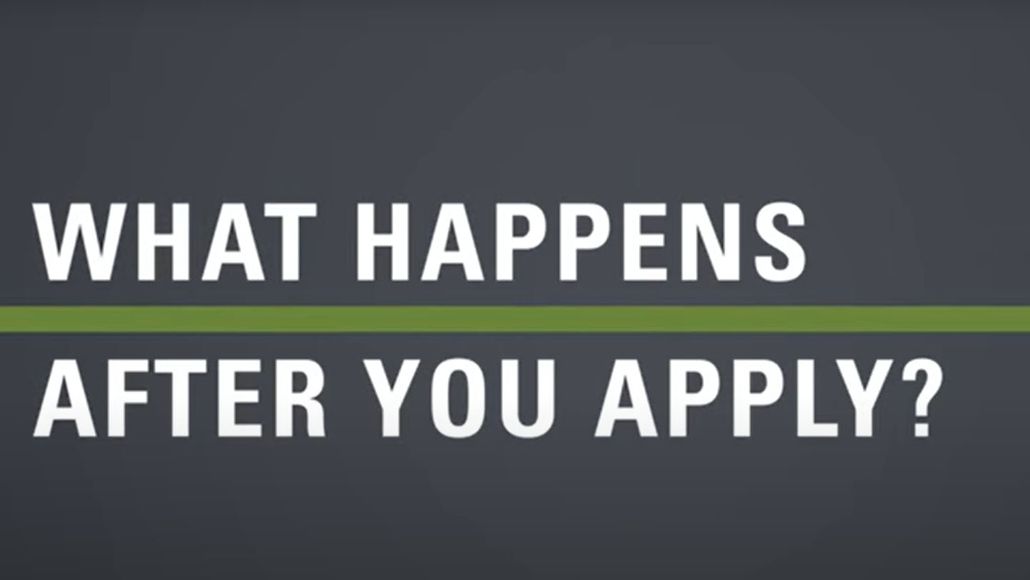 Screenshot saying what happens after you apply