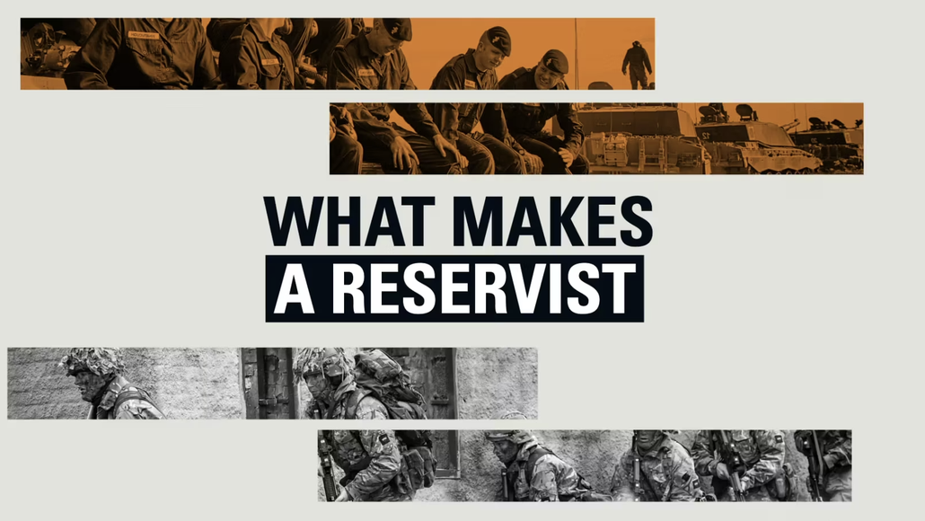 What makes a reservist video still title screen