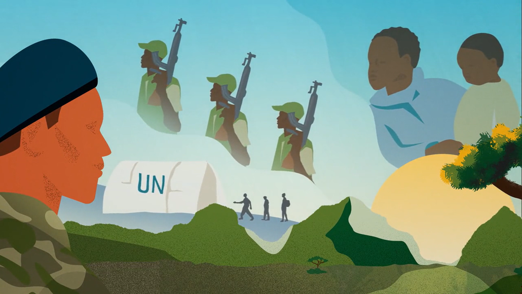 Supporting aid workers in South Sudan animation still
