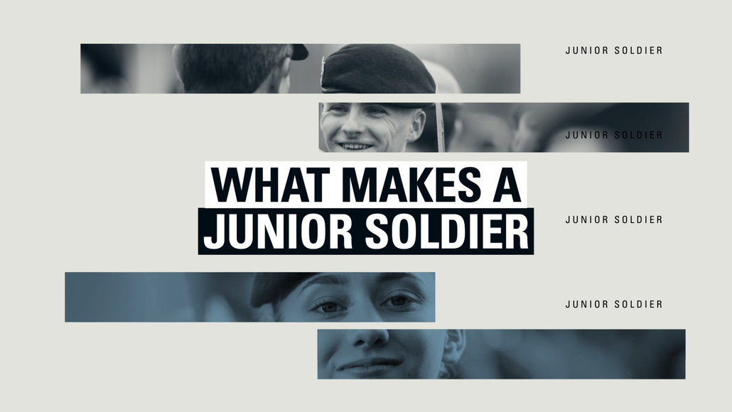 What makes a junior soldier title frame from video