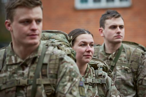 Group of officers in camo
