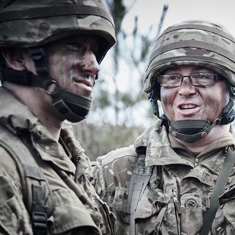 soldiers on exercise